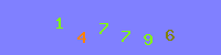 Blue Captcha Image