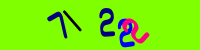 Blue Captcha Image