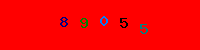 Blue Captcha Image