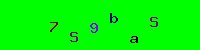 Blue Captcha Image