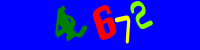 Blue Captcha Image