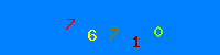 Blue Captcha Image
