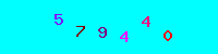 Blue Captcha Image