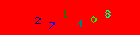 Blue Captcha Image