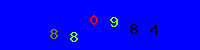 Blue Captcha Image