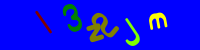 Blue Captcha Image