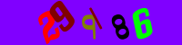 Blue Captcha Image