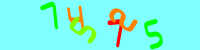 Blue Captcha Image