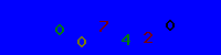 Blue Captcha Image