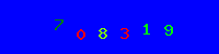 Blue Captcha Image