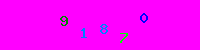 Blue Captcha Image