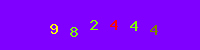 Blue Captcha Image