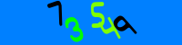 Blue Captcha Image