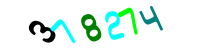 Blue Captcha Image