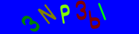 Blue Captcha Image
