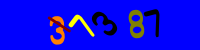 Blue Captcha Image