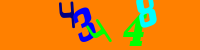 Blue Captcha Image