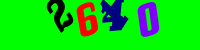 Blue Captcha Image