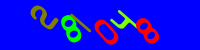 Blue Captcha Image