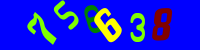 Blue Captcha Image