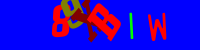 Blue Captcha Image
