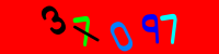 Blue Captcha Image