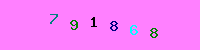 Blue Captcha Image