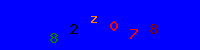 Blue Captcha Image