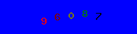 Blue Captcha Image