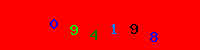 Blue Captcha Image