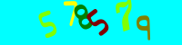 Blue Captcha Image
