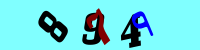 Blue Captcha Image
