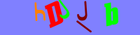 Blue Captcha Image