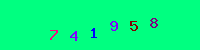 Blue Captcha Image