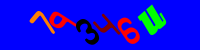 Blue Captcha Image