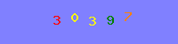 Blue Captcha Image