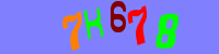 Blue Captcha Image