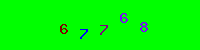 Blue Captcha Image