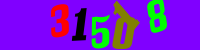 Blue Captcha Image