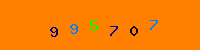 Blue Captcha Image