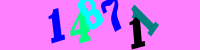 Blue Captcha Image