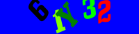 Blue Captcha Image