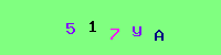 Blue Captcha Image