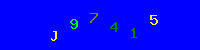 Blue Captcha Image