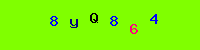 Blue Captcha Image