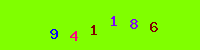 Blue Captcha Image