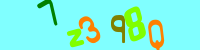 Blue Captcha Image
