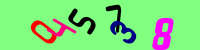 Blue Captcha Image