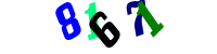 Blue Captcha Image