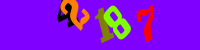 Blue Captcha Image